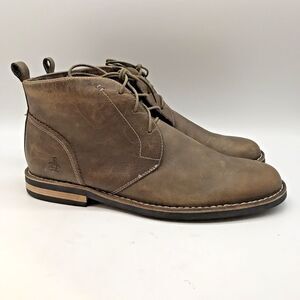 PENGUIN by Munsingwear Merle Chukka Boots Men's 11.5 Brown Leather Lace Up Shoes